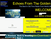 Tablet Screenshot of echoesfromthegoldenageofradio.com